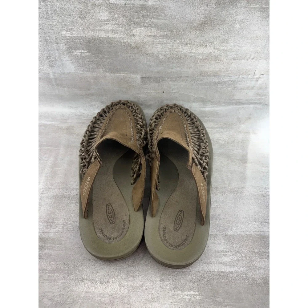 Keen Uneek Slide Men Brown Braided Cord Slip On Sandals 1014626 Size 11
